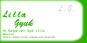 lilla gyuk business card